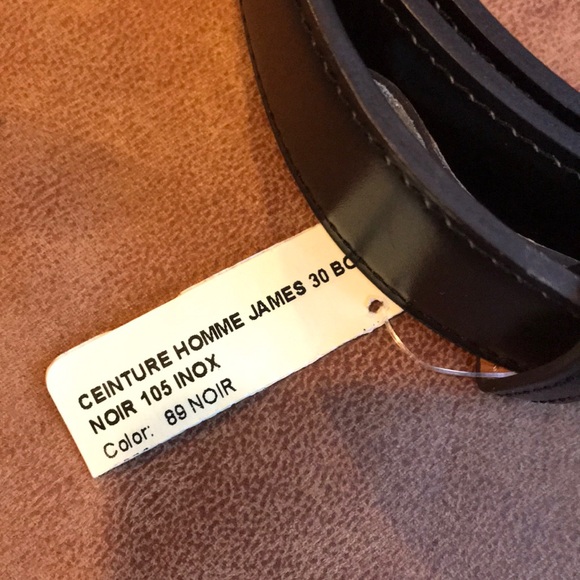 Men\'s Black and silver Hermès belt